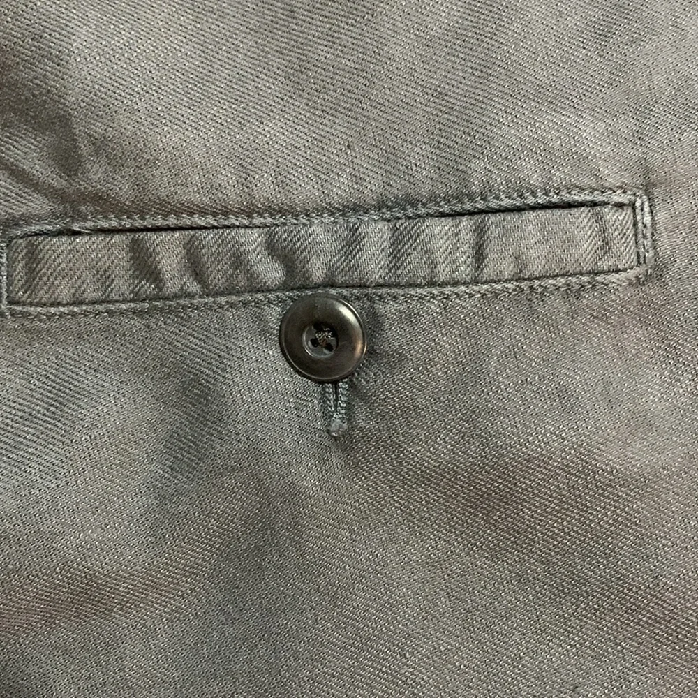 THE GREAT. Women Fly Button Dark Grey Straight Leg Casual Pants SZ26 USA